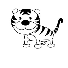 tiger cartoon character