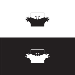 black bull logo vector icon illustration . Colorful bull animal logo design . Bull icon design