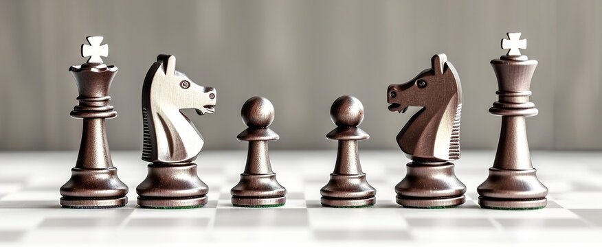 chess pieces on the table