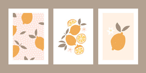 Contemporary summer prints. Modern design for posters, cards, packaging and more.