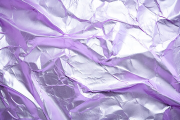Purple crumpled paper as a background. Abstract texture for website, business, print design template metallic metal paper pattern illustration.