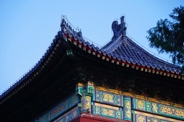 Fototapeta premium The roof of the Temple of Heaven complex is Tiantan.