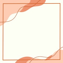 Orange background with curves