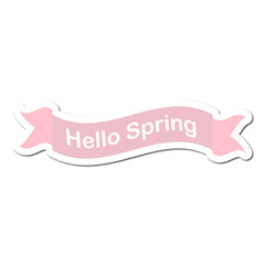 Spring sticker