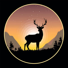 Deer Hunting T shirt design