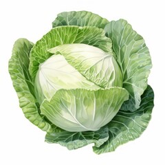 Obraz premium cabbage watercolor 