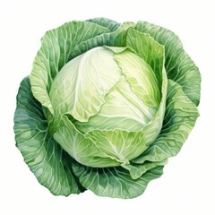 Obraz premium cabbage watercolor 