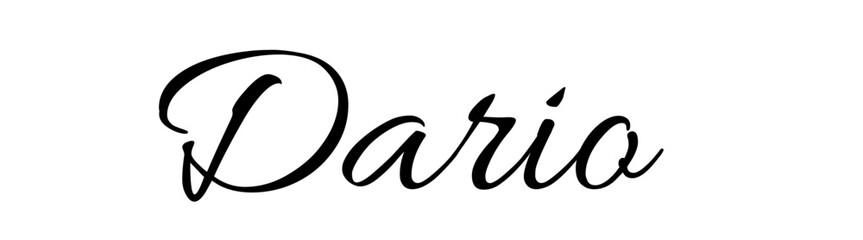 Dario - black color - name written - ideal for websites, emails, presentations, greetings, banners, cards, books, t-shirt, sweatshirt, prints, cricut, silhouette,	