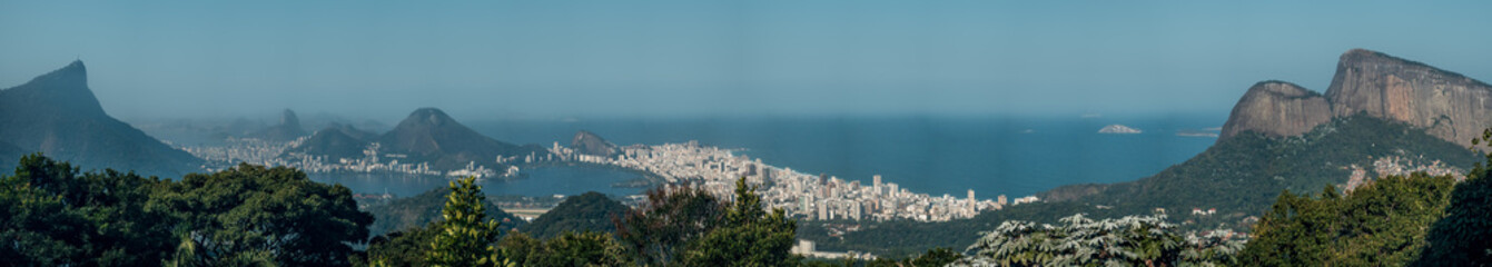 Panoramic View of Rio de Janeiro from a High Vantage Point