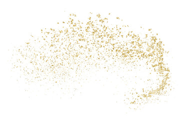 Gold Vector Texture Pattern on White Background. Light Golden Confetti. Yellow Illustration Backdrop. Design Element.	
