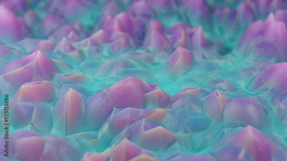 Poster 3d rendering abstract looping animation background. 3d render animation