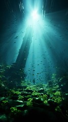 Fototapeta premium Underwater Fantasy world Beauty of creatures, Underwater Beauty, Fantasy World 