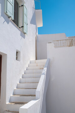 Street in the old town of Naxos Island.