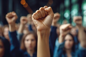 Fist in the Air - A Rallying Cry for Women's Rights Generative AI