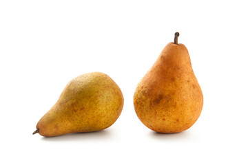 Pears isolated on white background with clipping path..