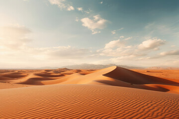 Fototapeta na wymiar Desert hot travel nature sahara sand dune sky adventure dry landscape