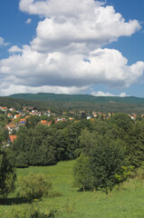 Fototapeta na wymiar Health Resort with healing climate Bad Sachsa,Harz Mountains,lower Saxony,Germany