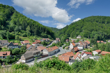 Fototapeta na wymiar Village of Zorge,Harz Mountains,Germany