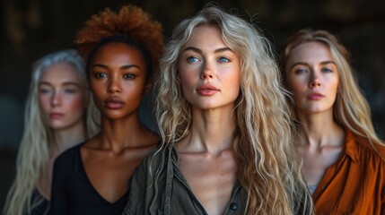 Blondes with Bold Blue Eyes: A Celebration of Natural Beauty Generative AI