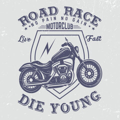 RODE RACE MOTORCYCLE T SHIRT DESIGN
