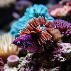 Fototapeta premium Underwater Fantasy world Beauty of creatures, Underwater Beauty, Fantasy World 