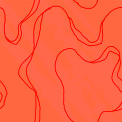 Wavy Seamless Trippy Pattern with grunge textures. Seamless pattern of colorful abstract squiggles print, scribble spiral and wavy lines. retro 80s style. 