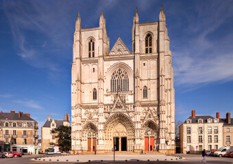 Cathedral of Saint Pierre and Saint Paul, Nantes, Loire Atlantique, France.