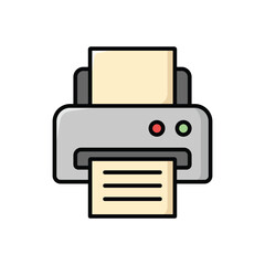 printer icon vector design template simple and clean