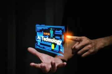 Ai product technology Applications generating ai generate image online Hand UI User interface program Process image video music form text control command ai generator prompt to product commerce