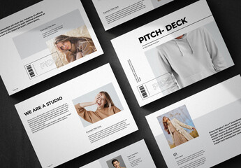 Pitch Deck Template Design Layout - obrazy, fototapety, plakaty