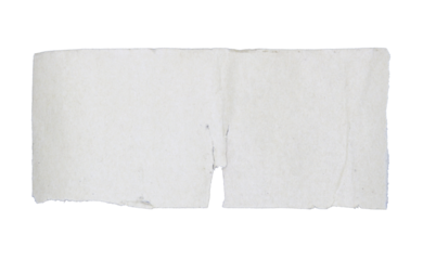 piece of white paper tear isolated on transparent background png file