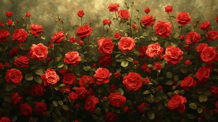Red Roses in Bloom: A Celebration of Love and Passion in the Month of Romance Generative AI