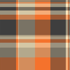 Textile texture tartan of seamless check vector with a background pattern plaid fabric.
