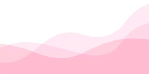Afwasbaar fotobehang ピンク色の穏やかな波模様の背景 © メガネ