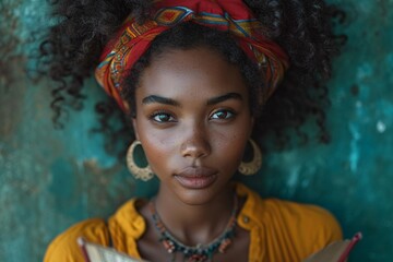 Women's Month: Celebrating Diversity with a Book and a Scarf Generative AI