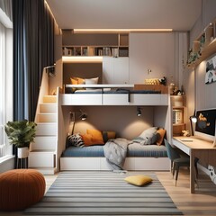 modern living room with fireplace   Small bedroom design Bunk Bed modern bedroom

