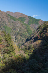 Fototapeta na wymiar 日本　静岡県川根本町の寸又峡の風景