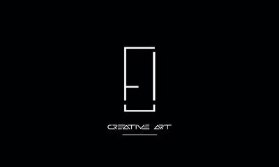 EJ, JE, E, J abstract letters logo monogram