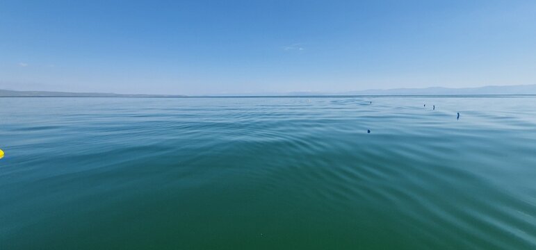 floating buoys in lake sevan armenia