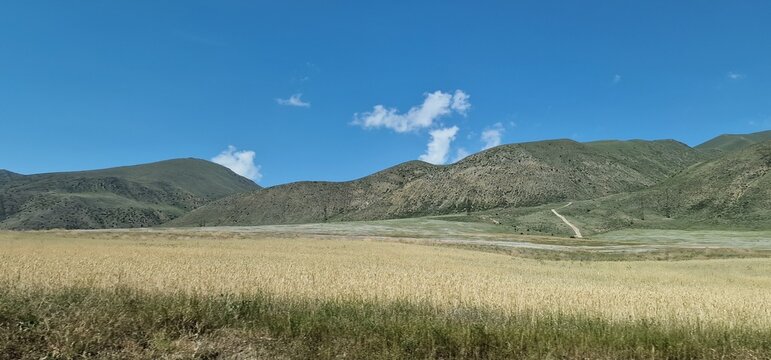 Armenia mountains landscapes close to lake Sevan