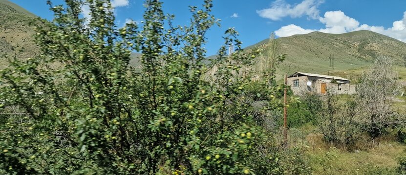 Armenia mountains landscapes close to lake Sevan