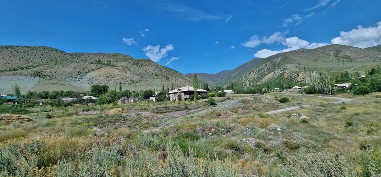 Armenia mountains landscapes close to lake Sevan