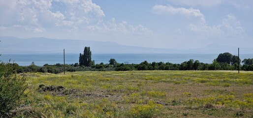 Armenia mountains landscapes close to lake Sevan