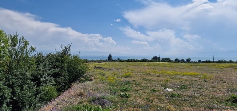 Armenia mountains landscapes close to lake Sevan