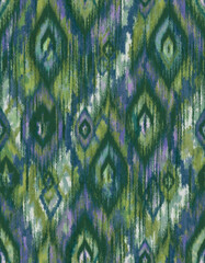Seamless Multicolour textured African Rug Pattern white Background	, peacock feather inspired texture seamless diamond pattern. Ikat texture Indian traditional textiles pattern