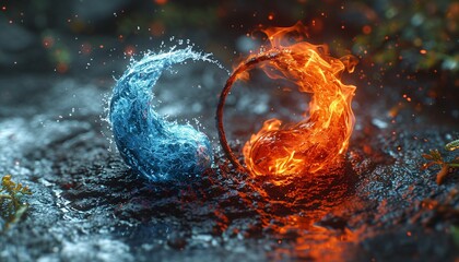 Fiery Fountain Generative AI