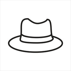 hat vector icon line template