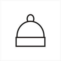 hat vector icon line template