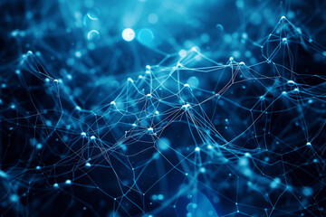 Artificial intelligence,internet networking,abstract plexus.