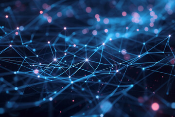 Artificial intelligence,internet networking,abstract plexus.